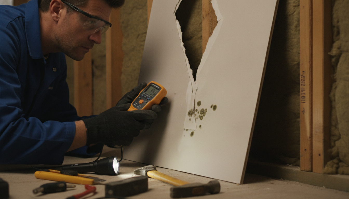 How to Detect Mold Behind Drywall and Remove It Safely
