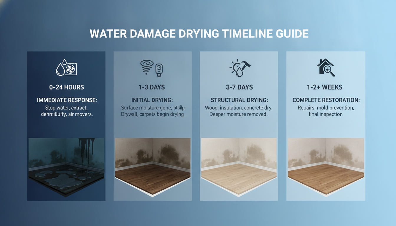 How Long Does Water Damage Take to Dry? Timeline Guide