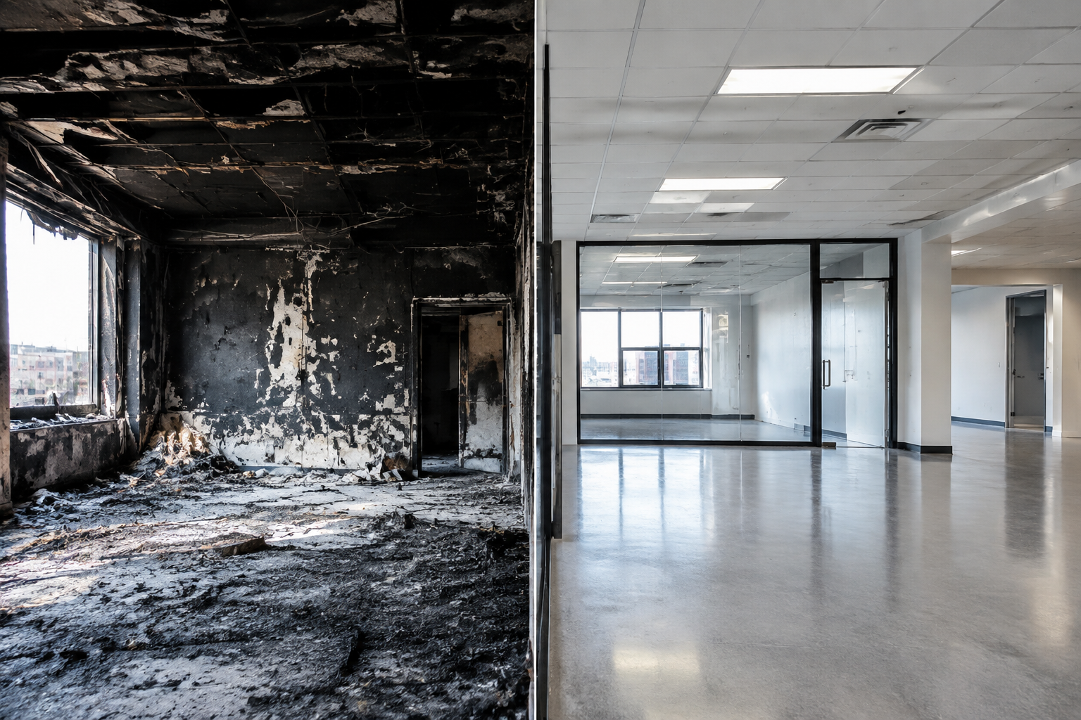 How fast should fire damage restoration services respond after a blaze in Brooklyn NY